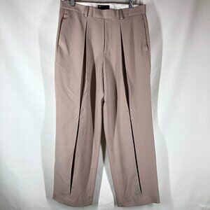 Asos Design Cream Dress Pants Wide Leg Size 32 X 30